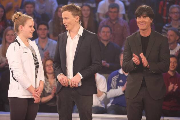 LEA MIEMIETZ, JOCHEN BREYER, JOACHIM LOEW DAS AKTUELLE SPORTSTUDIO ZDF MAINZ 