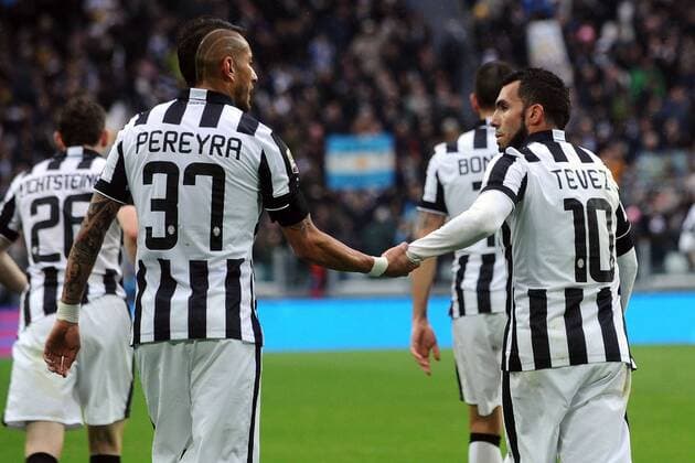 Turin, Italien - Serie A, Juventus Turin vs. Genoa CFC: Carlos Tevez 