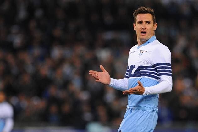 22.03.2015. Stadio Olympico, Rome, Italy, Serie A football. Lazio versus Hellas Verona. Lazio s striker Miroslav Klose disappointed xGiuseppexMaffiax  ActionPlus11607571