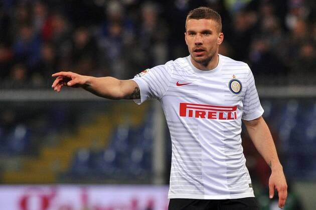 22 03 2015 - Serie A Sampdoria Genua vs Inter Milan foto AndreaxNinni Image Pictured: Lukas Podolski 