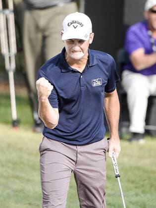 March 22, 2015 - Orlando, FL, U.S: Matt Every reacts to making his birdie putt on the 18th green to put him in the lead during final round golf action of the Arnold Palmer Invitational presented by Mastercard held at Arnold Palmer s Bay Hill Club & Lodge in Orlando, FL PGA Golf Herren 2015: Arnold Palmer Invitational Final Round MAR 22 - ZUMAcg2_