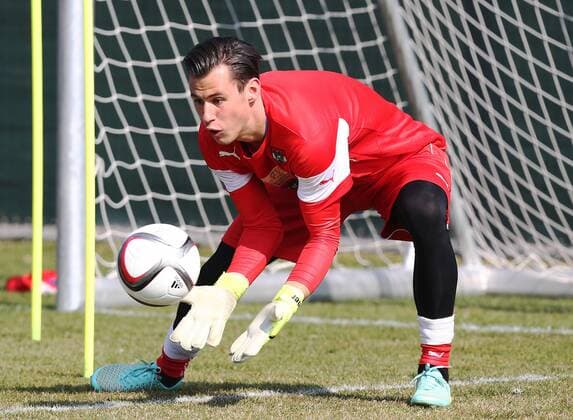 SOCCER - UEFA EURO EM Europameisterschaft Fussball 2016 quali, LIE vs AUT VIENNA,AUSTRIA,23.MAR.15 - SOCCER - UEFA European Championship EM Europameisterschaft 2016, European Qualifiers, OEFB international match Länderspiel Liechtenstein vs Austria, training team AUT. Image shows Heinz Lindner (AUT).