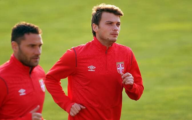 23.03.2015 Stara Pazova(Serbia) Serbia A national team Nationalteam training men s football Adem Ljajic(r) : 
