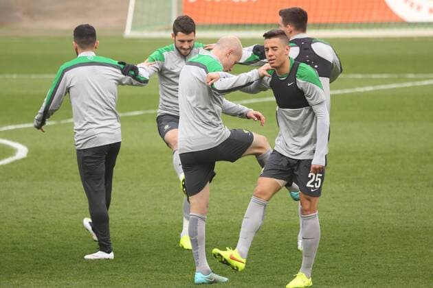 TRAINING FUSSBALL NATIONALMANNSCHAFT AUSTRALIEN BRUCHWEG STADION MAINZ 