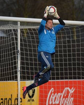 24.03.2015, xjhx, Fussball International, Training Deutsche Fussball Nationalmanschaft, v.l. Roman Weidenfeller (Deutsche Fussball Nationalmannschaft DFB)