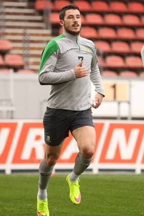 MATHEW LECKIE TRAINING FUSSBALL NATIONALMANNSCHAFT AUSTRALIEN BRUCHWEG STADION MAINZ 