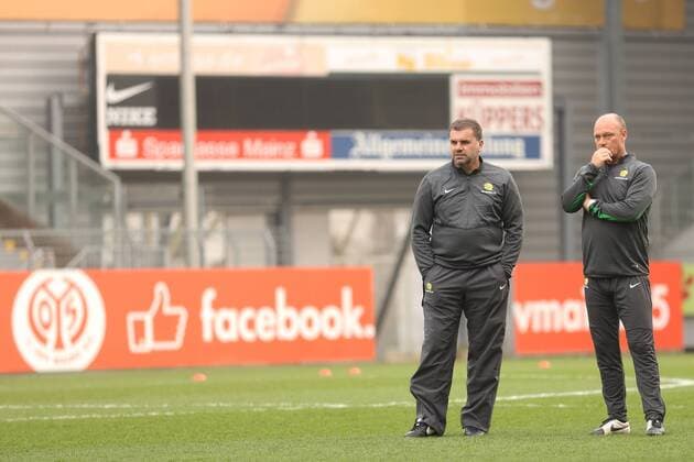 ANGE POSTECOGLOU, ? TRAINING FUSSBALL NATIONALMANNSCHAFT AUSTRALIEN BRUCHWEG STADION MAINZ 