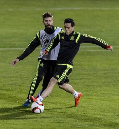 Spanish national team Nationalteam training session. In this picture, Gerard Pique. xDIEGOxGxSOUTOx 