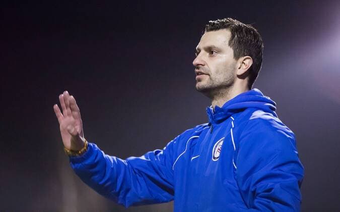 Fußball, Trainerhistorie, SV Tasmania Berlin Berlin, Deutschland, 25.03.2015: Fußball Berliner Pilsner Pokal 1. Herren Saison 2014 2015 Halbfinale - SV Lichtenberg 47 - SV Tasmania. Trainer Miroslav Jagatic (Tasmania)
