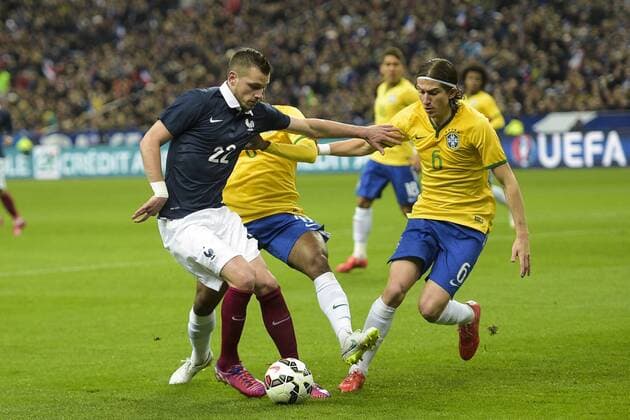 Morgan SCHNEIDERLIN (Fra) FOOTBALL : FRA vs BRA - 26 03 2015 JBAutissier 