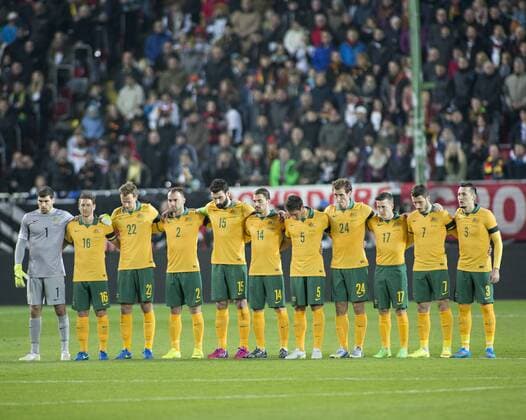 Die Nationalmannschaft aus Australien 25.03.2015, Kaiserslautern, Deutschland vs. Australien Â