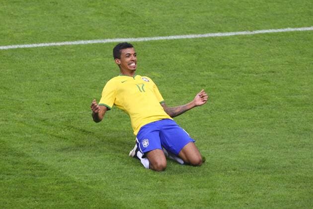 joie de Luiz Gustavo (BRA) Frankreich - Brasilien 26 03 2015 GwendolineLeGoffx 