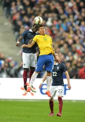 Bacary Sagna (fra) - Roberto Firmino (bre) Frankreich - Brasilien 26 03 2015 AnthonyBIBARD FEPx 