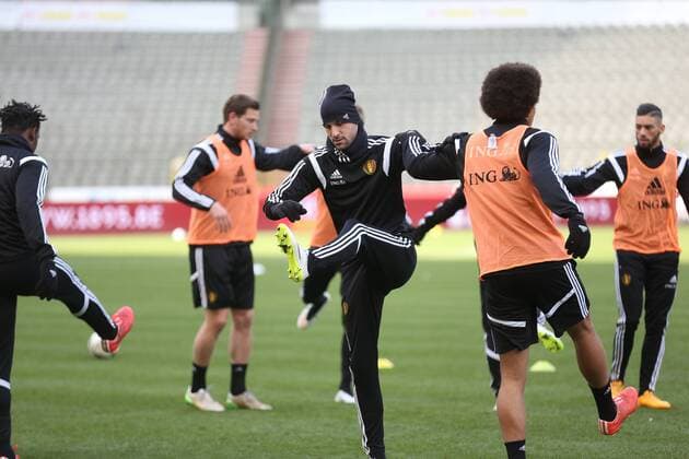- BRUSSELS, BELGIUM: Belgium s Laurent Ciman pictured during a training session of Belgian national soccer team Red Devils, Friday 27 March 2015, in Brussels. Belgium will play it s fourth and fifth game of the Euro 2016 qualification against Cyprus in Belgium and against Israel on 31 March in Israel. BRUNOxFAHY  x04594459x