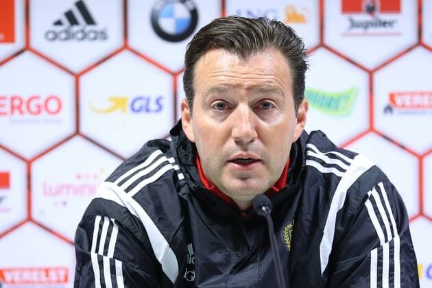- BRUSSELS, BELGIUM: Belgium s head coach Marc Wilmots pictured during a press conference PK Pressekonferenz of Belgian national soccer team Red Devils, Friday 27 March 2015, in Brussels. Belgium will play it s fourth and fifth game of the Euro 2016 qualification against Cyprus in Belgium and against Israel on 31 March in Israel. BRUNOxFAHY  x04594570x
