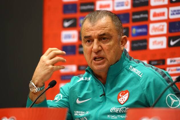 Turkey National Football Team Head Coach Fatih Terim during the press conference PK Pressekonferenz in Amsterdam, Netherlands on March 27, 2015 