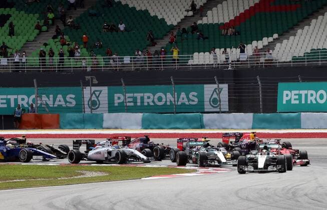 Start, formula 1 GP, Malaysia in Kuala Lumpur Sepang 29.03.2015 Photo:mspb Thomas Melzer Start; formula 1 GP, Malaysia