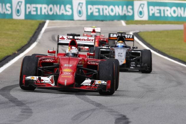 Motorsports: FIA Formula One World Championship WM Weltmeisterschaft 2015, Grand Prix of Malaysia, 5 Sebastian Vettel (GER, Scuderia Ferrari), xHOCHxZWEIx