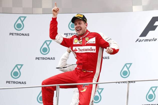 Motorsports: FIA Formula One World Championship WM Weltmeisterschaft 2015, Grand Prix of Malaysia, 5 Sebastian Vettel (GER, Scuderia Ferrari), xHOCHxZWEIx