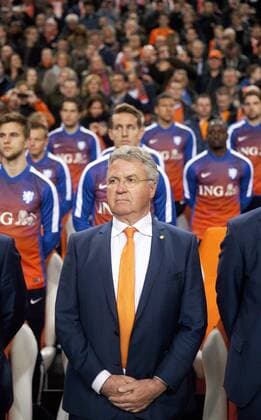 Coach Guus Hiddink - UEFA EURO Qualifying 2015 - Netherlands - 