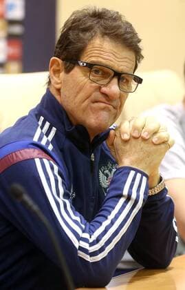 MOSCOW REGION, RUSSIA. MARCH 30, 2015. The head coach of the Russian national football team, Fabio Capello gives a press conference PK Pressekonferenz ahead of an International Friendly LÃ¤nderspiel between the national teams of Russia and Kazakhstan. Artyom Korotayev TASS  RE15FEB0