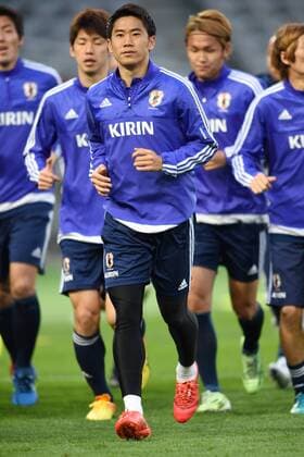 Shinji Kagawa (JPN), MARCH 30, 2015 - Football Soccer : Japan training session at Tokyo Stadium in Tokyo, Japan. Noxthirdxpartyxsales  (dlra004151)