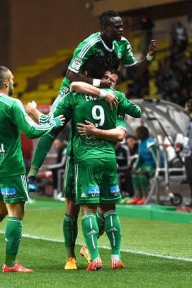 EQUIPE DE FOOTBALL DE SAINT ETIENNE - ISMAEL DIOMANDE (asse) - JOIE FOOTBALL : Monaco vs Saint Etienne - Ligue 1 - 03 04 2015 FEP Panoramic 