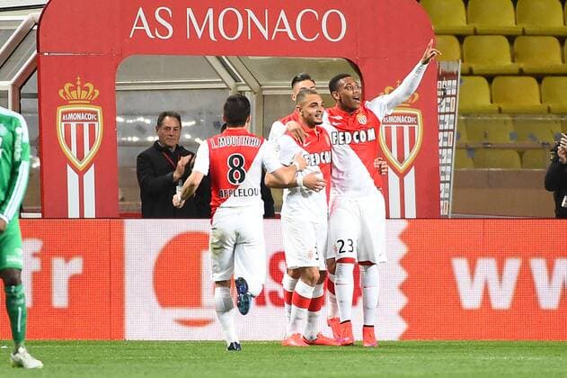 EQUIPE DE FOOTBALL DE MONACO - ANTHONY MARTIAL (mon) - LAYVIN KURZAWA (mon) - JOIE FOOTBALL : Monaco vs Saint Etienne - Ligue 1 - 03 04 2015 FEP Panoramic 