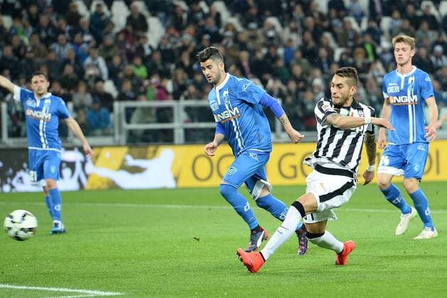 Mg Torino 04 04 2015 - campionato di calcio serie A Juventus Turin vs Empoli FC: Tor durch Roberto Pereyra 