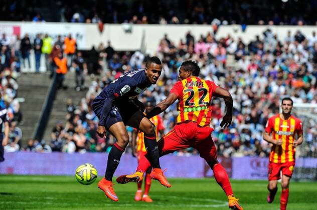 Isaac Thelin (gir) FOOTBALL : Bordeaux vs Lens - 31eme journee de L1 - 05 04 2015 ThierryBreton Panoramic 