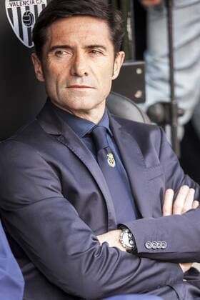 Valencia, Spain. Head coach of Villarreal cf Marcelino Garcia Toral during La Liga match between Valencia CF and Villarreal cf at Mestalla stadium on April 05, 2015 in Valencia, Spain. (Photo by Cordon Press) 