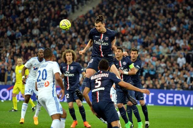 Zlatan Ibrahimovic (psg) FOOTBALL : Marseille vs Paris SG - Ligue 1 - 05 04 2015 AnthonyBIBARD FEP Panoramic 