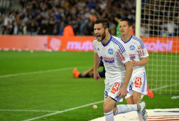 But Andre Pierre Gignac (om) FOOTBALL : Marseille vs Paris SG - Ligue 1 - 05 04 2015 AnthonyBIBARD FEP Panoramic 