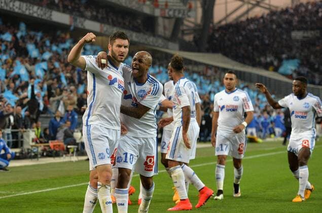 1er But Andre Pierre Gignac (om) FOOTBALL : Marseille vs Paris SG - Ligue 1 - 05 04 2015 AnthonyBIBARD FEP Panoramic 
