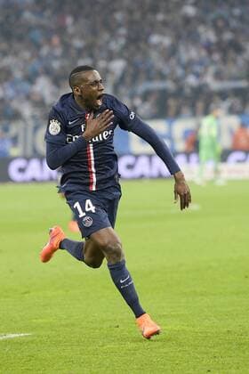 joie de Blaise Matuidi (PSG) apres son but FOOTBALL : OM vs PSG - Ligue 1 - 05 04 2015 JBAutissier Panoramic  