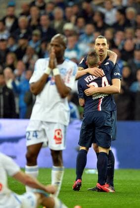 But Zlatan Ibrahimovic (psg) FOOTBALL : Olympique Marseille vs Paris St Germain (PSG) - Ligue 1 - 05 04 2015 AnthonyBIBARDFEP 