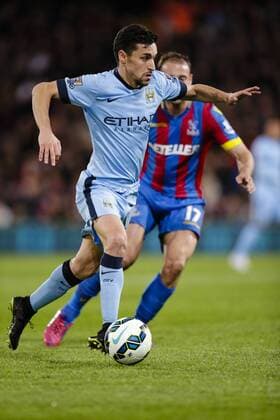 06.04.2015. London, England. Barclays Premier League. Crystal Palace versus Manchester City. Manchester City s Jesus Navas in action xCraigxMercerx  ActionPlus11611445