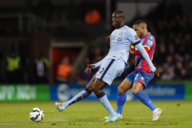 06.04.2015. London, England. Barclays Premier League. Crystal Palace versus Manchester City. Manchester City s Yaya Toure in action xCraigxMercerx  ActionPlus11611447