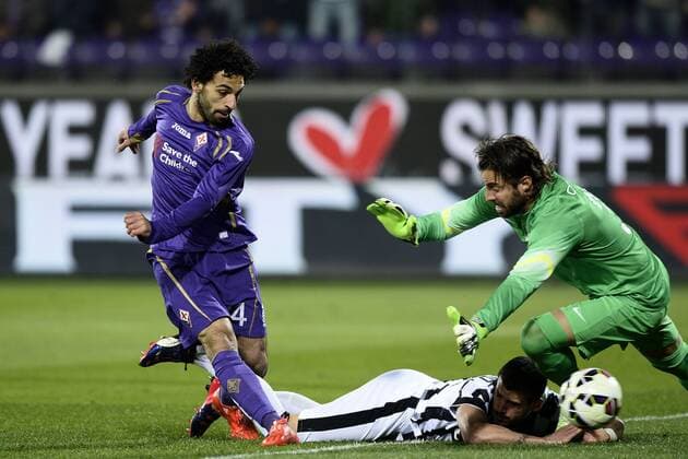 Florenz, 07.04.2015 - Coppa Italia 2014 2015 - ACF Fiorentina AC vs Juventus Turin - annullato Mohamed Salah 