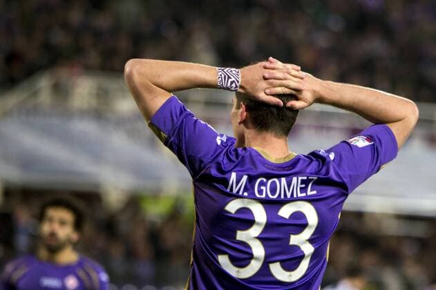 Mario Gomez (Fiorentina) APRIL 7, 2015 - Football Soccer : Mario Gomez of Fiorentina looks dejected during the Coppa Italia (Tim Cup) Semi-final 2nd leg match between Fiorentina 0-3 Juventus at Artemio Franchi Stadium in Firenze, Italy. Noxthirdxpartyxsales  (ptmb073164)