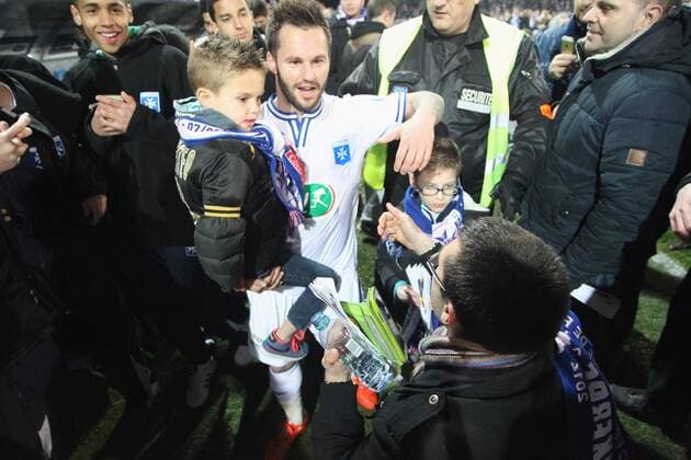 AJ Auxerre Jubel Schlussjubel Coupe de France - 07 04 2015 StephanieGrossetetex 