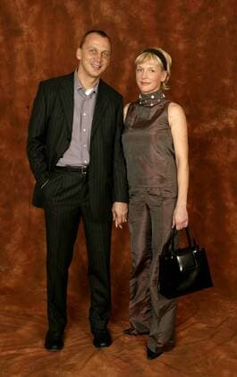 Andreas Thom mit Ehefrau - Fotoshooting in Dresden