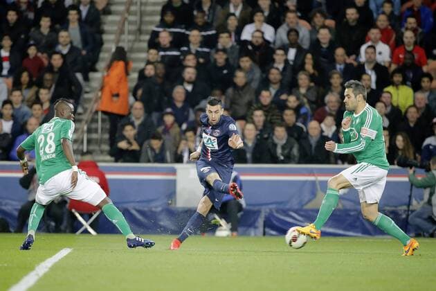 Javier Matias Pastore (psg) FOOTBALL : FC Paris St Germain PSG vs AS Saint Etienne - 1 2Finale Coupe de France - 08 04 2015 StephaneAllaman Panoramic 