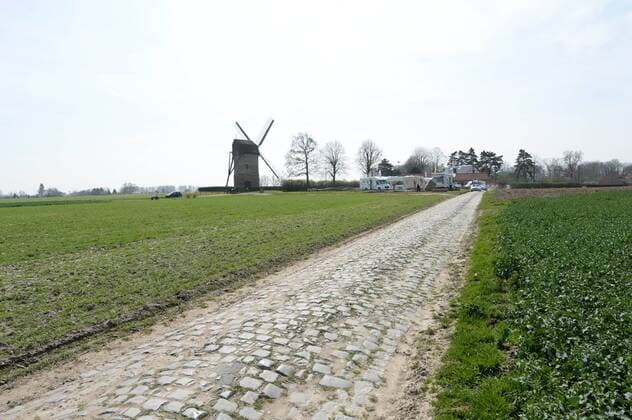 Training zum Eintagesrennen Paris - Roubaix 2015, Moulin de Vertain 