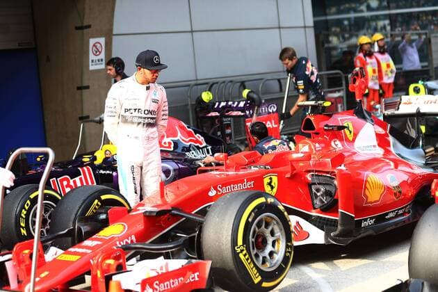 11.04.2015 - Qualifying, Lewis Hamilton (GBR) Mercedes AMG F1 W06 pole position Chinese Grand Prix, Shanghai 09 - 12 April 2015 