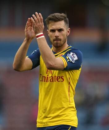 Arsenal s Aaron Ramsey applauds the fans at full time - Burnley vs. Arsenal - Barclay s Premier League - Turf Moor - Burnley - 11 04 2015 Pic Philip Oldham Sportimage EDITORIAL USE ONLY. No use with unauthorised audio, video, data, fixture lists, club league logos or live services. Online in-match use limited to 120 images, no video emulation. No use in betting, games or single club league player publications.