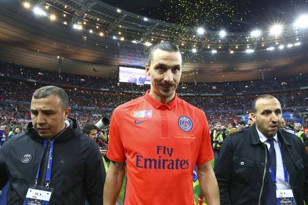 Zlatan Ibrahimovic (PSG) FOOTBALL : SC Bastia vs Paris Saint Germain (PSG) - Finale Coupe de la Ligue - 11 04 2015 GwendolineLeGoff 