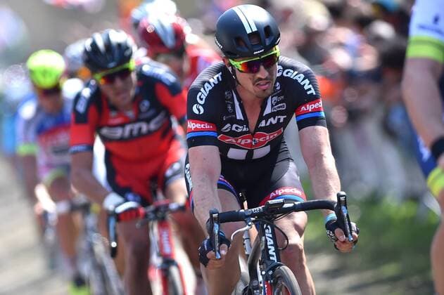 - ROUBAIX, FRANCE: German John Degenkolb of Team Giant-Alpecin pictured on the cobblezone of Wallers-Arenberg during the Paris-Roubaix one day cycling race, 253,5 km from Compiegne to the Velodrome in Roubaix, Sunday 12 April 2015. LUCxCLAESSEN  x04603096x