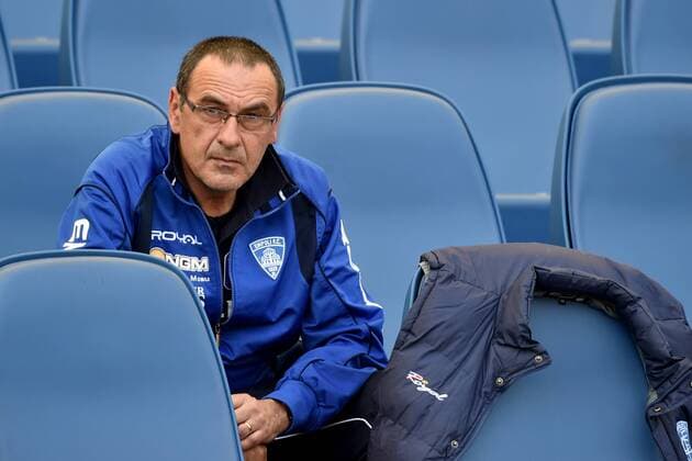 12.04.2015. Rome, Italy. Serie A Football. Lazio Roma versus FC Empoli. Maurizio Sarri manager of Empoli xGiuseppexMaffiax  ActionPlus11612767