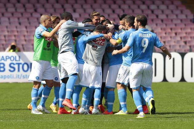 Dries Mertens Napoli, dopo il gol, goal celebration Napoli 12-04-2015 Stadio San Paolo Football Calcio Serie A SSC Napoli - ACF Fiorentina AC Florenz Foto CesarexPurini Insidefoto cesarexpurini